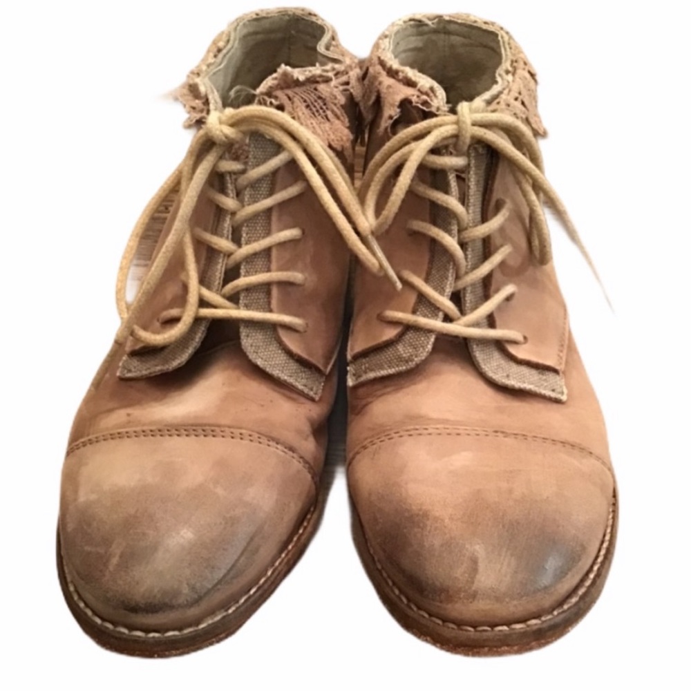 Free People Lace Up Ankle Boots